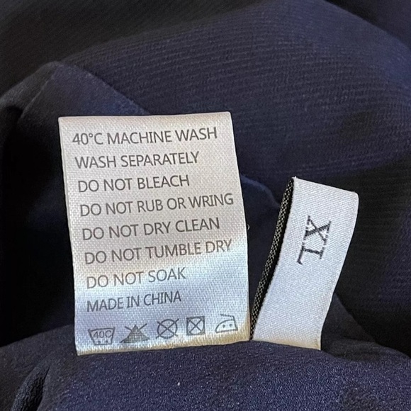 Tronjori Skirt Blue Schoolgirl  XL Academia Pleated Back Zip Fully Lined Preppy - Picture 7 of 7